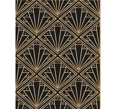 Fondtapet vardagsrum art deco-mönster - Tenstickers
