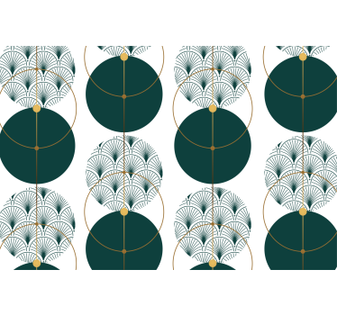 Tapet geometriska former glamourstil geo konst - Tenstickers