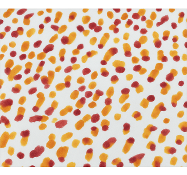 Ungdom tapeter orange och röda prickar - Tenstickers