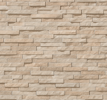 Fondtapet vardagsrum 3d beige stenmönster - Tenstickers