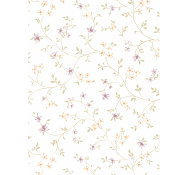 Barn tapet enkel blommönsterdesign - Tenstickers
