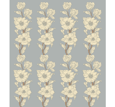 Tapet blommor ny nostalgi stil magnolia - Tenstickers