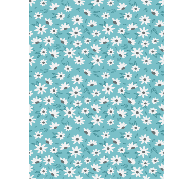 Tapet blommig mormors stil blommor - Tenstickers