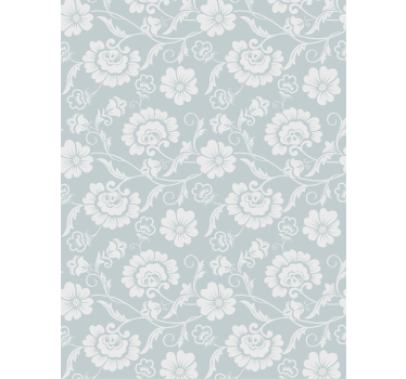Tapet blommig "granny chic" blommönster - Tenstickers
