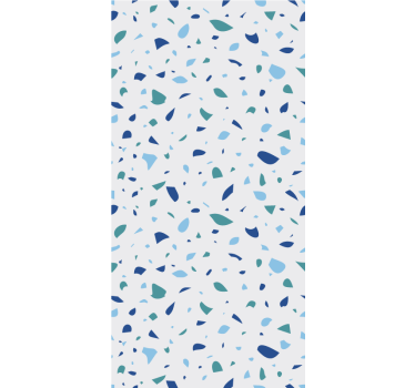 Äktenskap tapet i blå nyanser terrazzo - Tenstickers