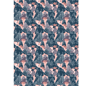 Äktenskap tapet med flerfärgad japansk design - Tenstickers