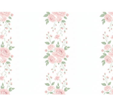 Tapet blommor ljusrosa blommönster b0cgrwjc5w - Tenstickers
