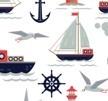Barns wallpapee marinmotiv - Tenstickers