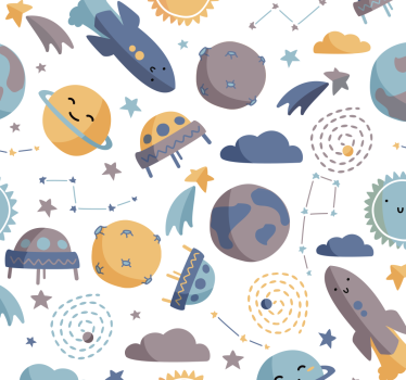 Utrymme barn tapet - Tenstickers