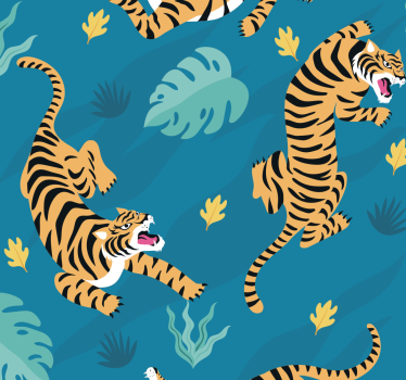 Tiger natur tapeter - Tenstickers