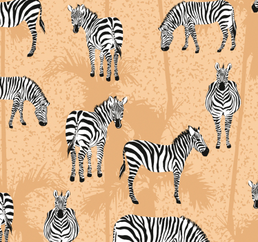 Badrum tapeter zebrasafari - Tenstickers