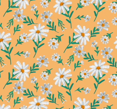 Natur tapeter tusensköna blomma gul bakgrund - Tenstickers