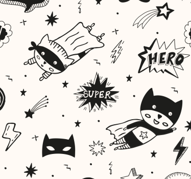 Onomatopoeia komisk konsistens tonårig sovrum tapet - Tenstickers