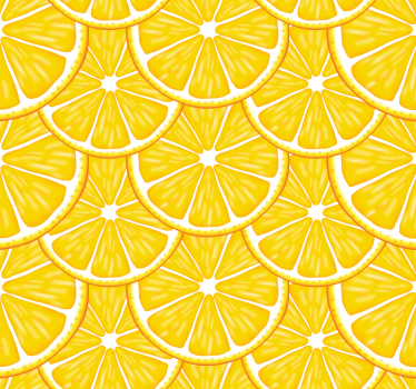 Orange mönster matsal tapet - Tenstickers