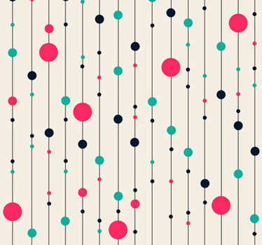 Kul polka dot tapet - Tenstickers