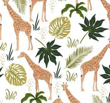 Organiserade giraffer coola djur tapeter - Tenstickers
