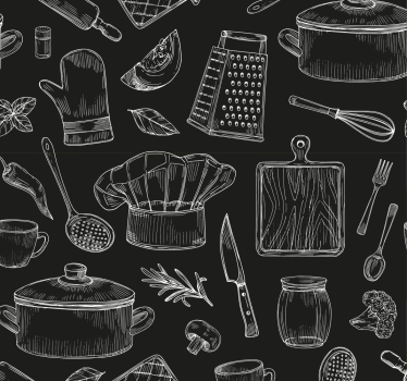 Elegant bestick samtida tapet - Tenstickers