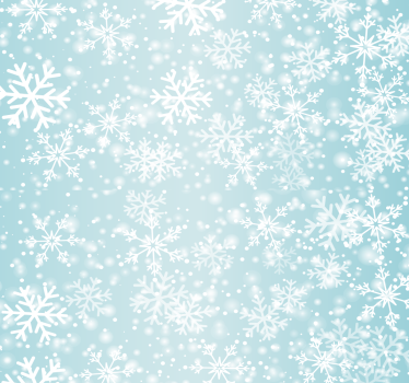 Snöflinga mönster Tapet jul - Tenstickers