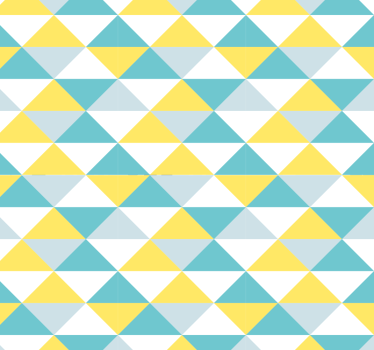 Gul och nyanser av blå geometrisk tapet för kakeleffekt - Tenstickers