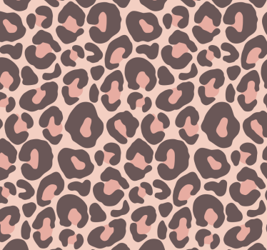 Rosa leopardtryck cool djur tapet - Tenstickers