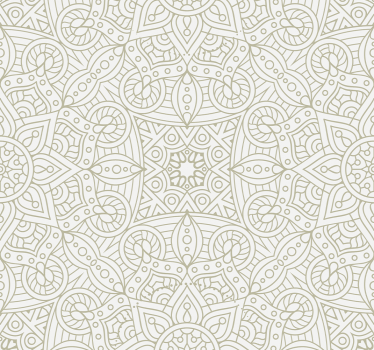 Mandala mönster blommigtapet - Tenstickers