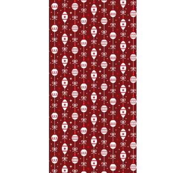 Julgranskulor xmas tapet - Tenstickers