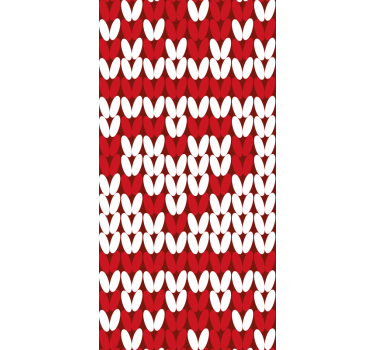 Jul tröja mönster xmas tapet - Tenstickers