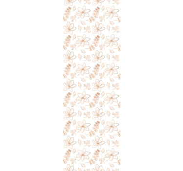 Blommig accent Tapet blommor - Tenstickers