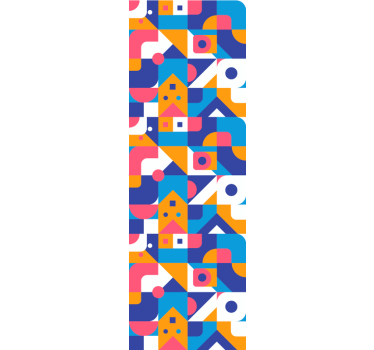 Geometrisk abstraktion tapet geometriska former - Tenstickers