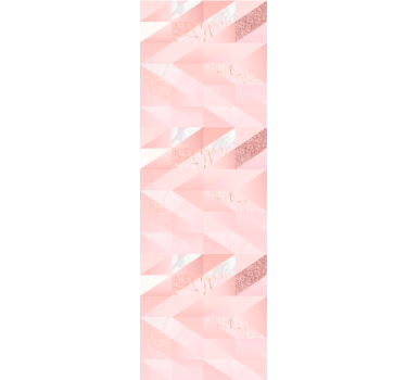 Flickaktigt rosa geometrisk bakgrunds sovrum tapet - Tenstickers