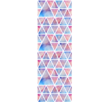 Geometrisk triangulär array tapet geometriska former - Tenstickers