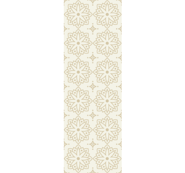Grädde mandala mönster retro tapet - Tenstickers