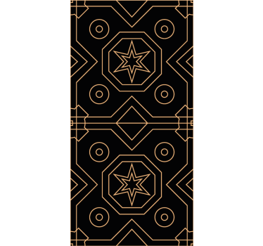 Svart mönster med guld geometrisk triangel tapet - Tenstickers