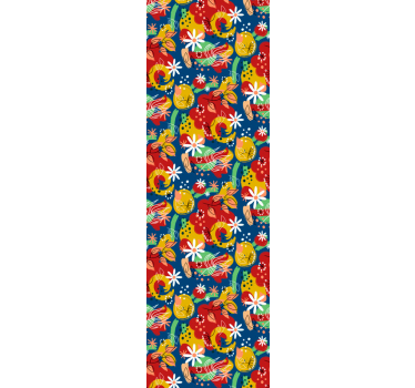 Färgglad och vacker blommig tapet - Tenstickers