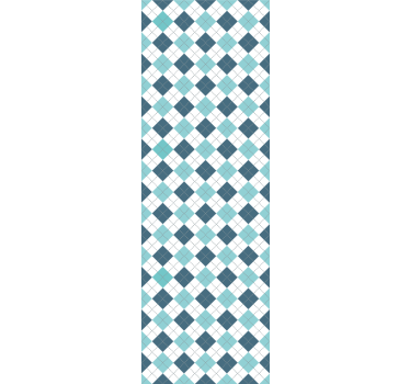 Geometriska argyle mönster Tapet fyrkanter - Tenstickers