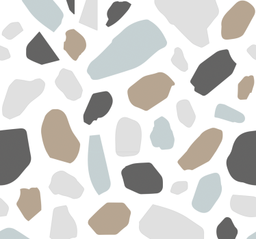 Tapet stenar grå terrazzo - Tenstickers