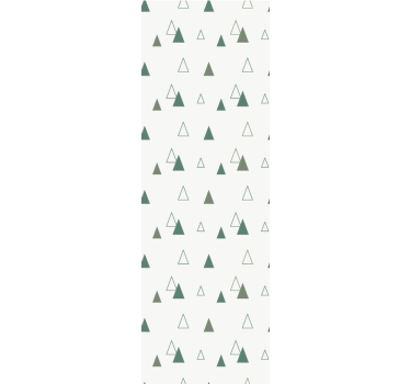 Trianglar natur färger samtida tapet - Tenstickers
