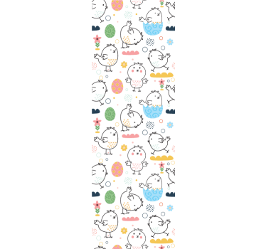 Chick mönster glädje barn tapet - Tenstickers