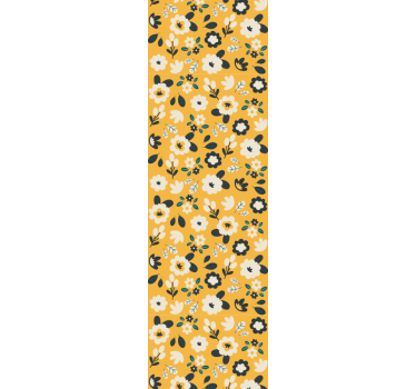Ljusa gula och vita blommor natur tapeter - Tenstickers