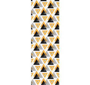 Geometrisk triangelfusion tapet geometriska former - Tenstickers