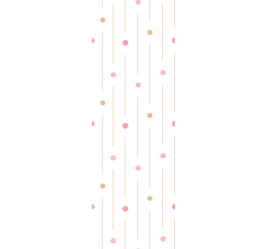 Prickiga ränder Tapet cirklar, prickar och polka dots - Tenstickers