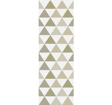 Trianglar i nyanser av beige geometrisk triangel tapet - Tenstickers