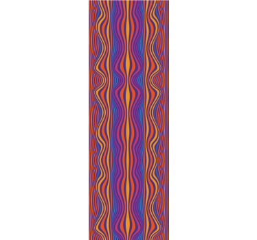 Psykedeliska groovy lines = cool abstrakt tapet - Tenstickers