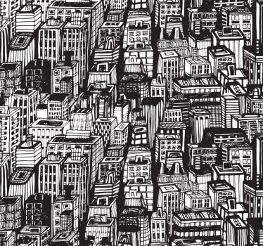 New york skyskrapor new york city tapeter - Tenstickers