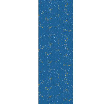 Konstellationer på himlen grafisk stjärnklar tapet - Tenstickers