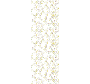 Botaniskt grenmotiv Tapet blommig - Tenstickers