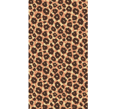 Sammetslen klassisk leopard imitation lounge tapeter - Tenstickers