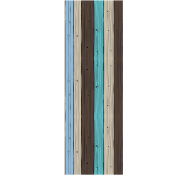 Stiliserade plankor Tapet trä - Tenstickers