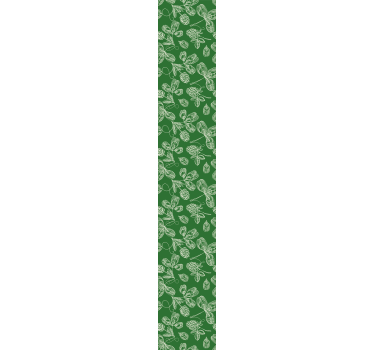 Grön magnolia kvist mönster retro tapeter - Tenstickers