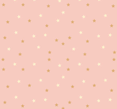 Små gyllene stjärnor på rosa cool abstrakt tapet - Tenstickers